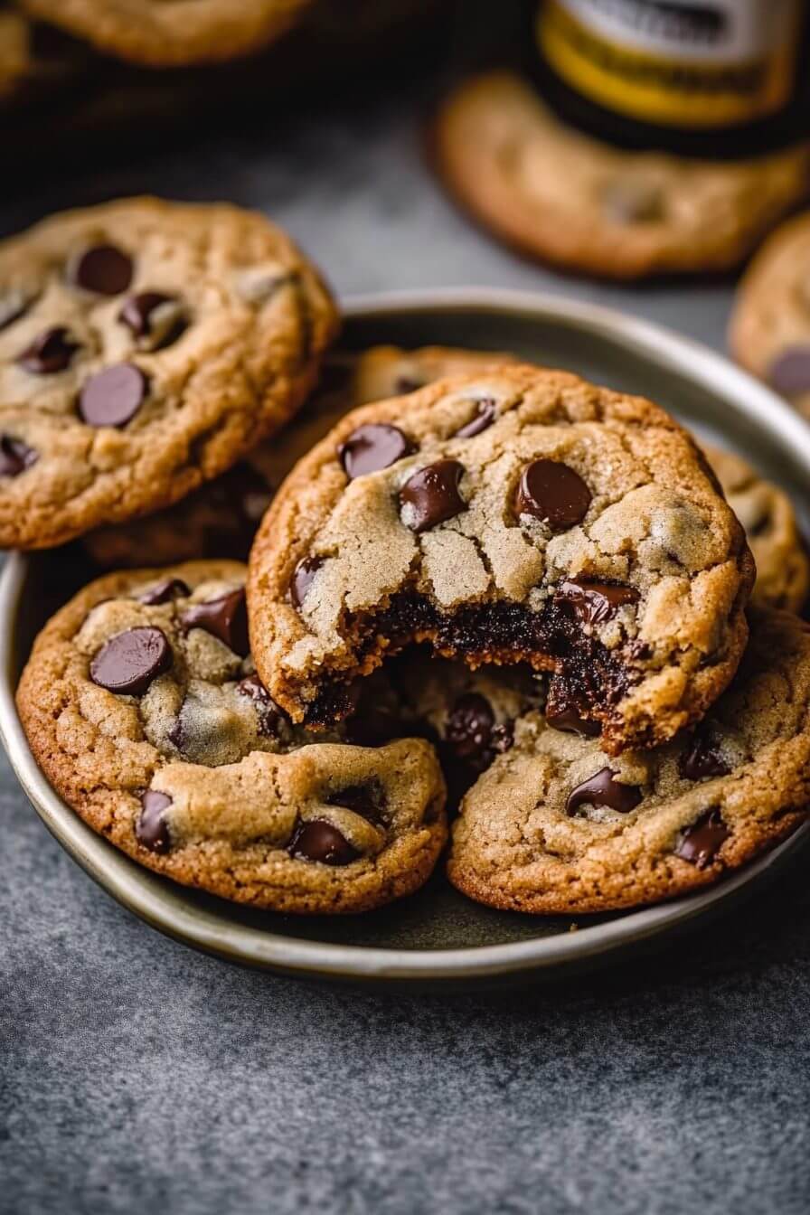 Baileys Irish Cream Chocolate Chip Cookies