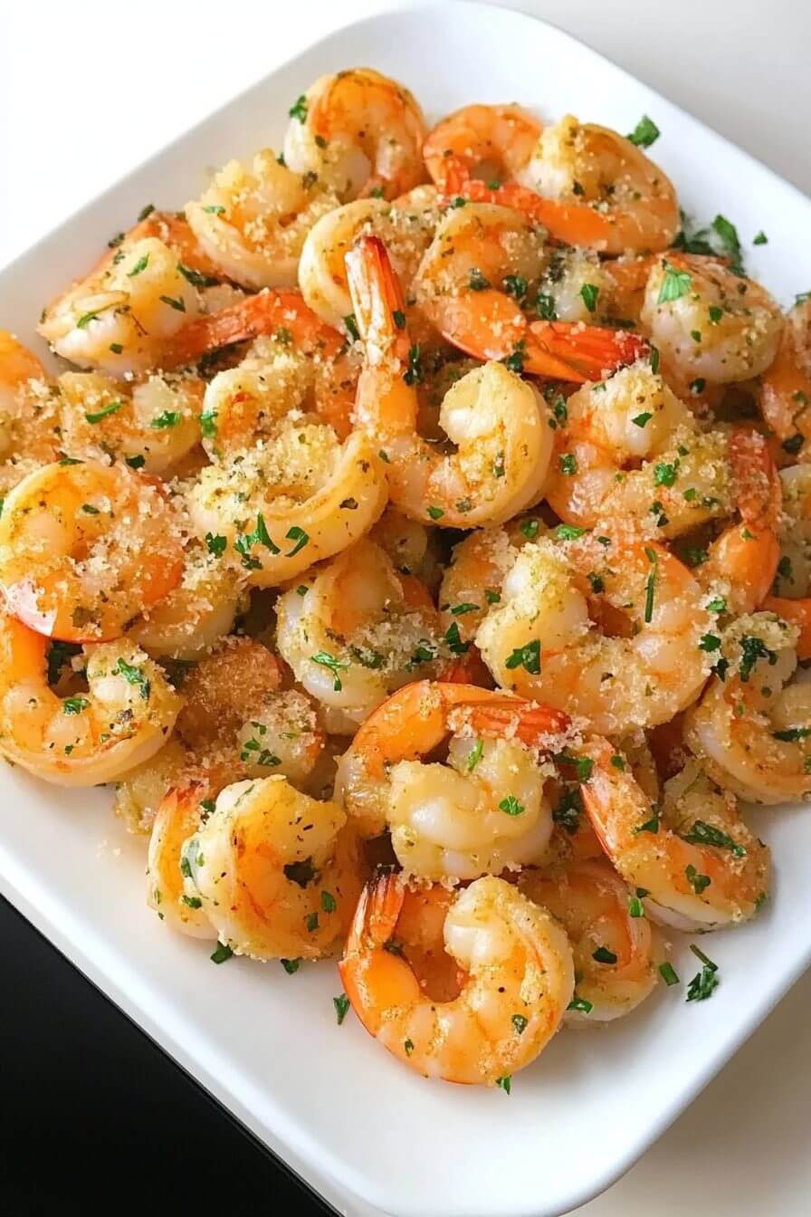 Garlic Parmesan Roasted Shrimp