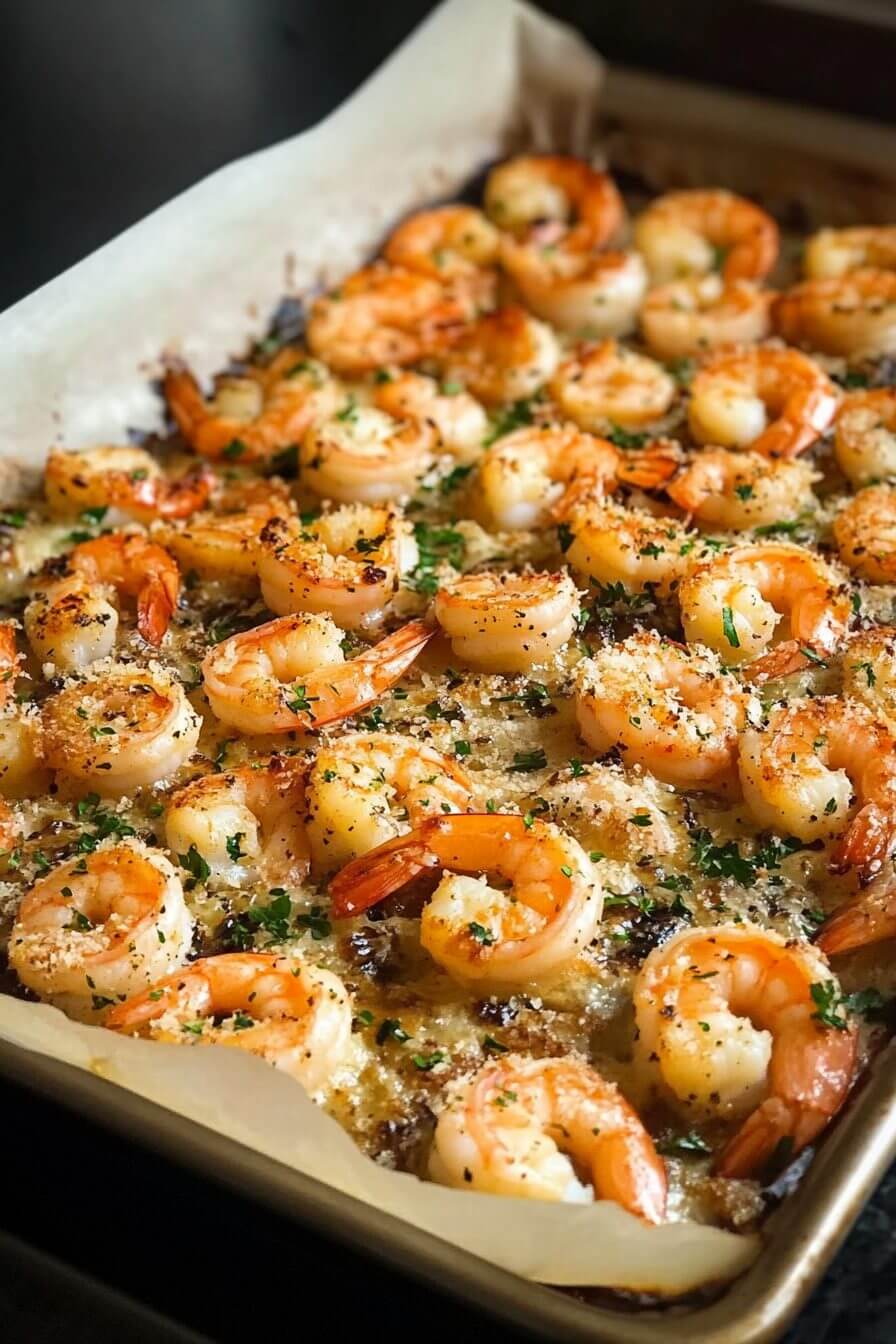 Garlic Parmesan Roasted Shrimp