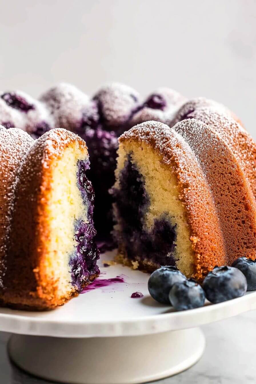 Blueberry Pound Cake