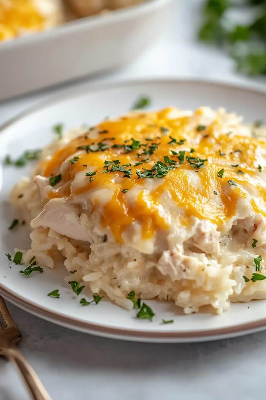 Creamy Chicken Rice Casserole
