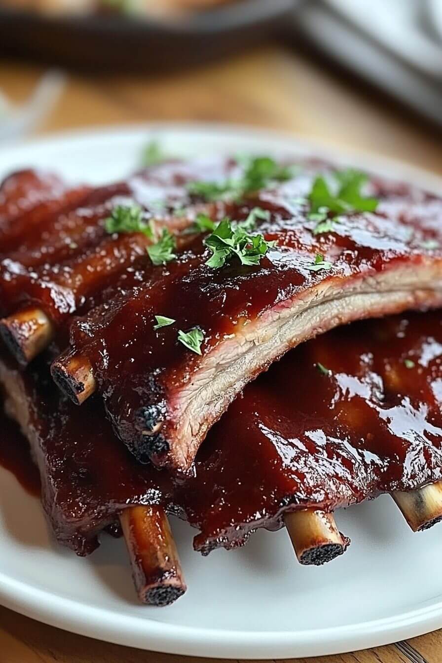Slow Cooker Root Beef BBQ Pork Ribs