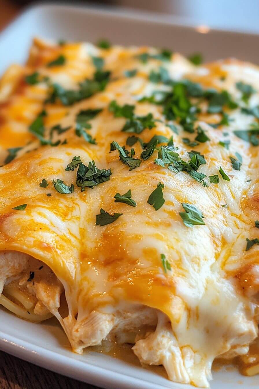 Cream Cheese Chicken Enchiladas