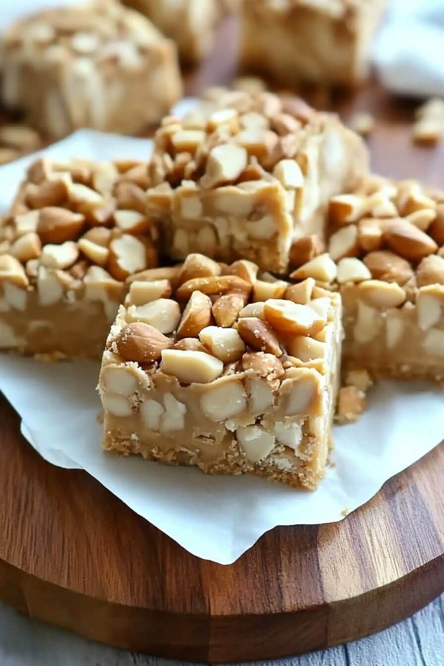 NO BAKE PAYDAY NUT SQUARES 10 NO BAKE PAYDAY NUT SQUARES