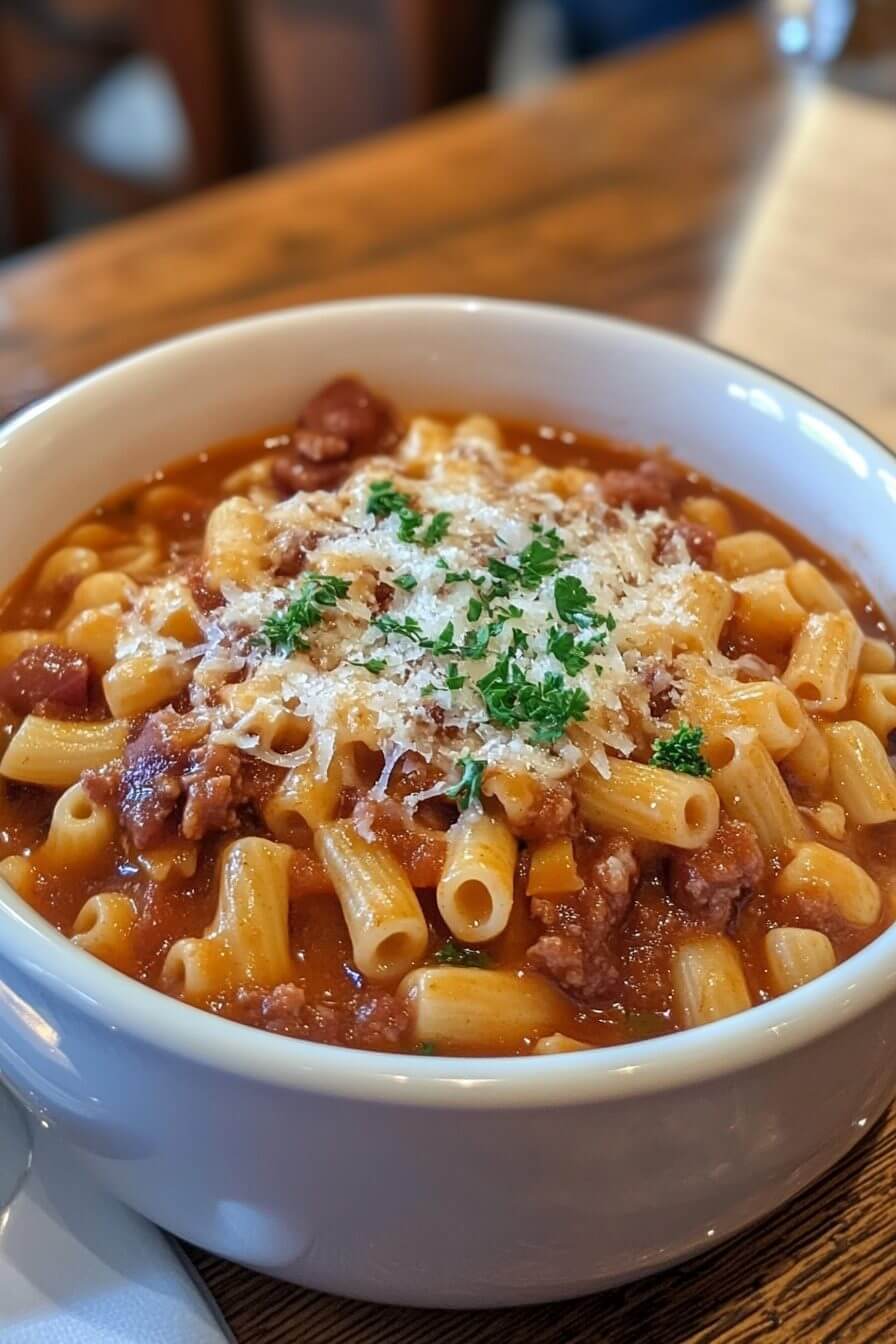 Olive Garden Slow Cooker Pasta Fagioli