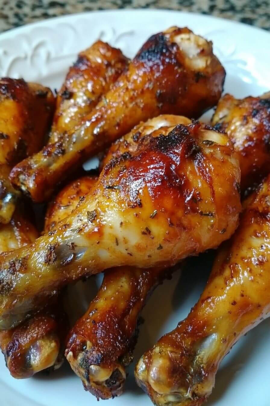 Caramelized Baked Chicken Legs or Wings