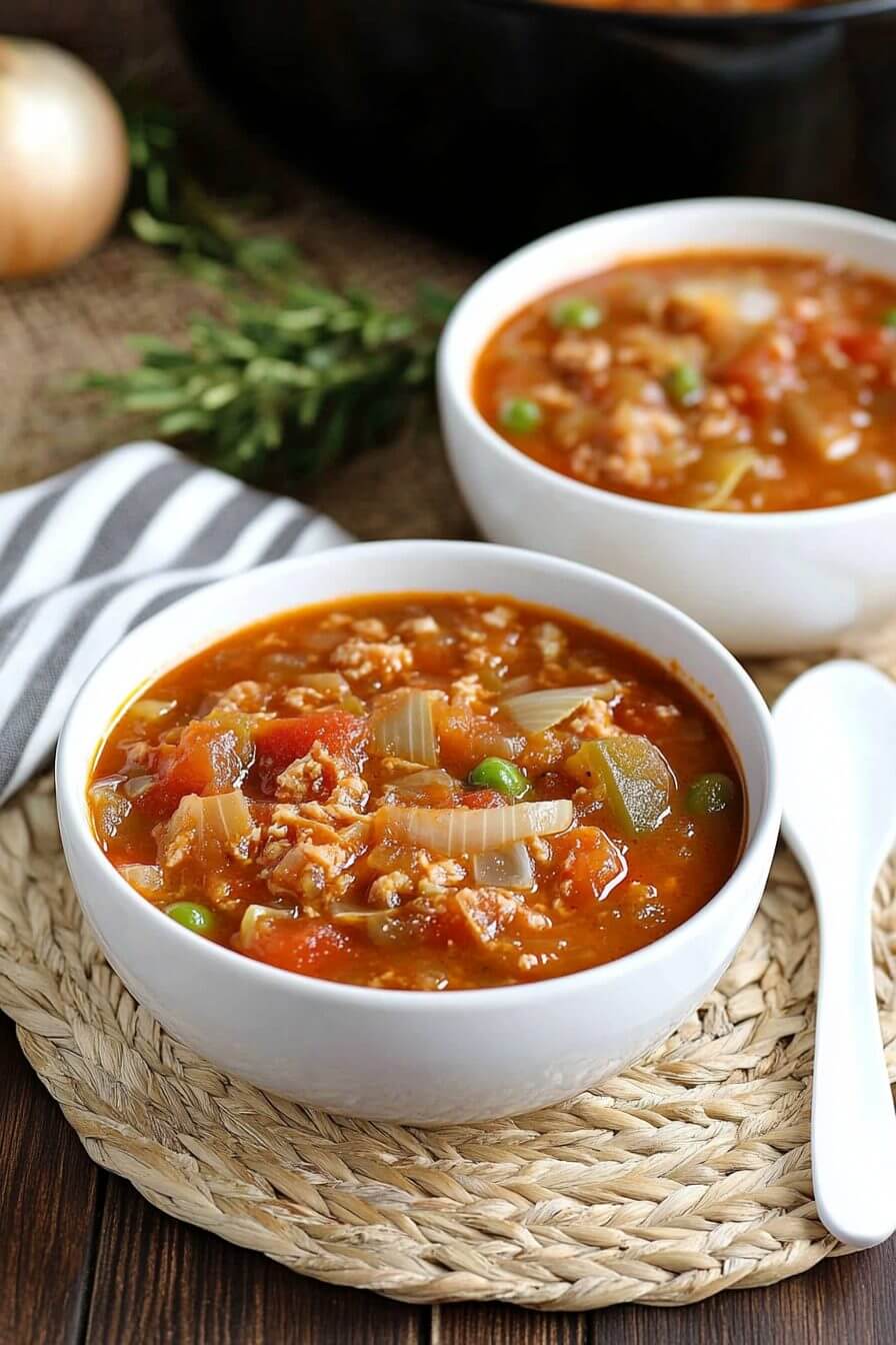 Slow Cooker Unstuffed Cabbage Roll Soup