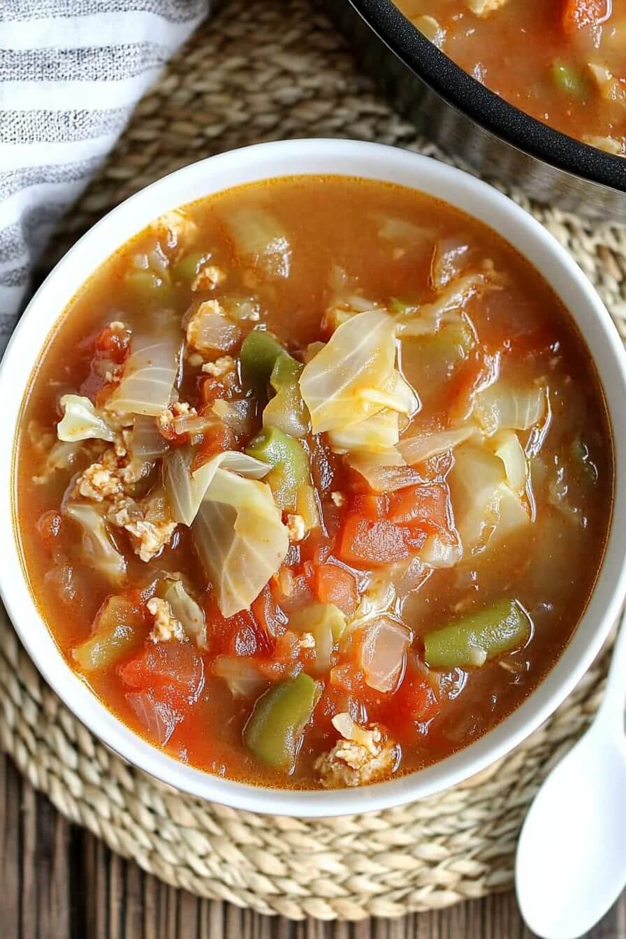 Slow Cooker Unstuffed Cabbage Roll Soup