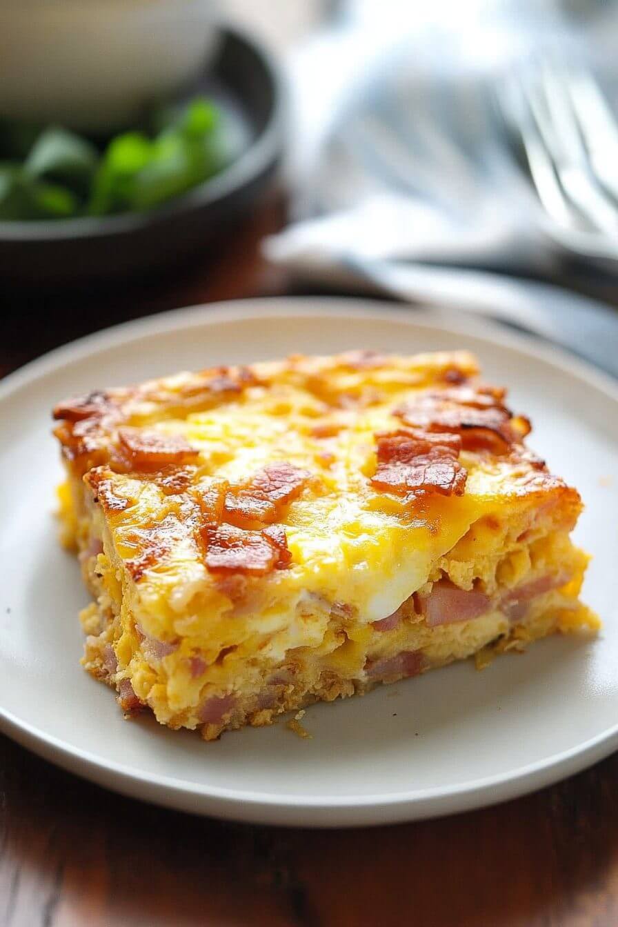 Bacon Egg and Hash Brown Casserole for a Lazy Weekend Breakfast
