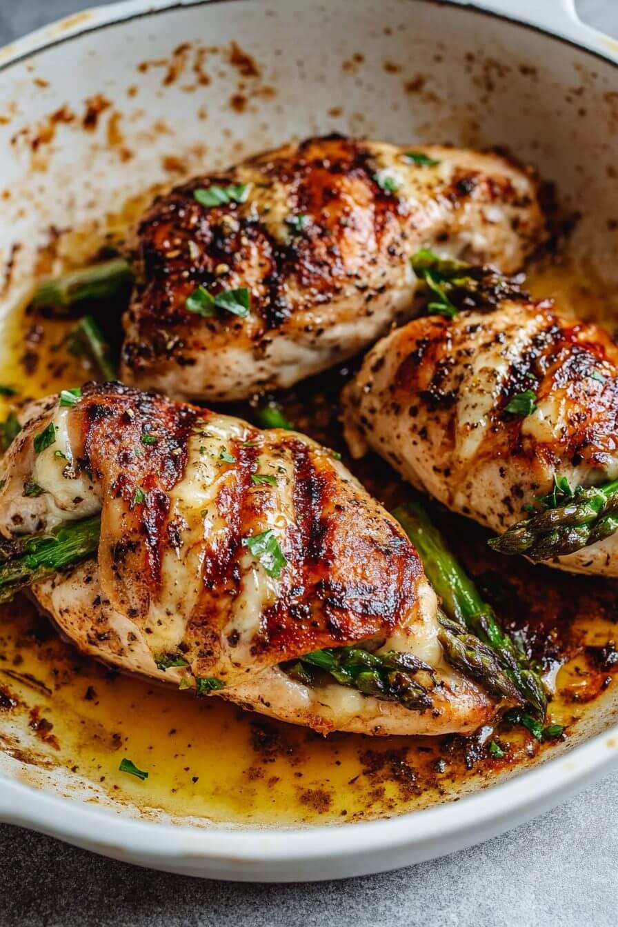 ASPARAGUS STUFFED CHICKEN BREAST
