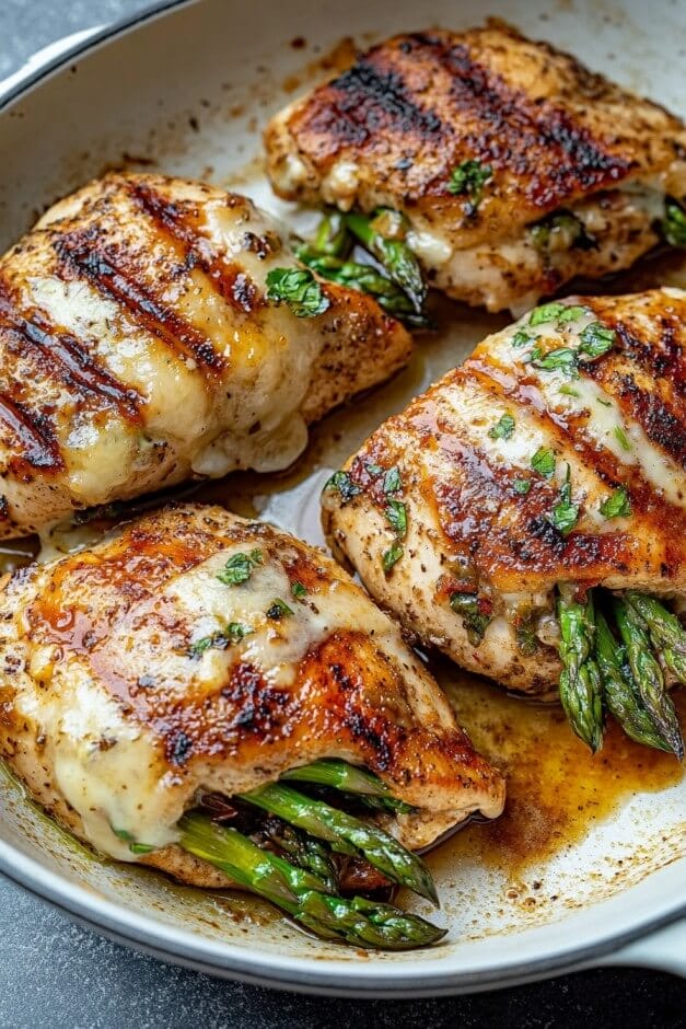 ASPARAGUS STUFFED CHICKEN BREAST