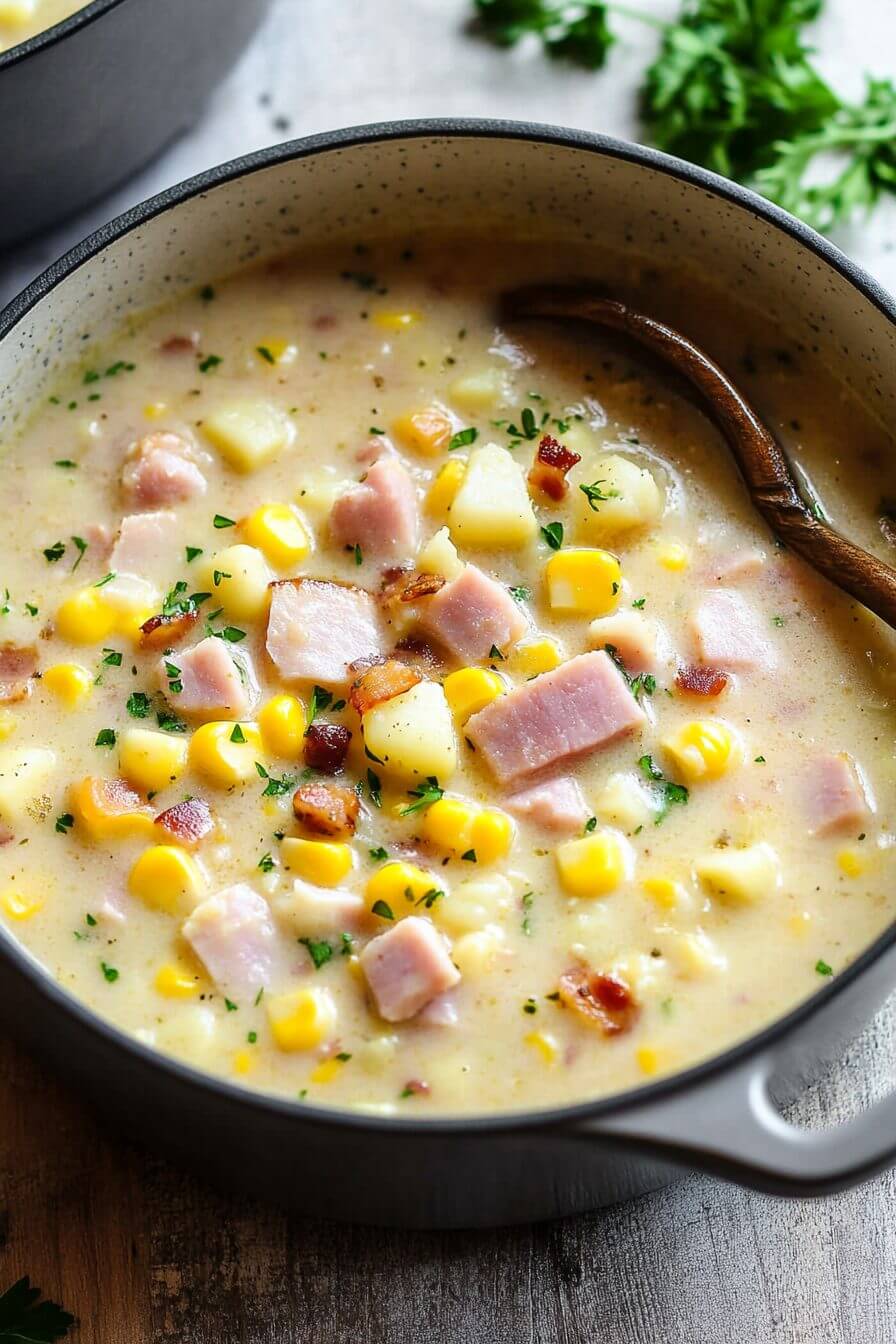 Ham and Potato Corn Chowder